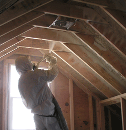  MS attic spray foam insulation